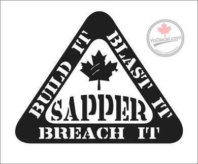 'Sapper - Build It' Premium Vinyl Decal / Sticker