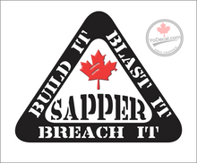 'Sapper - Build It' Premium Vinyl Decal / Sticker