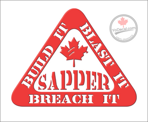 'Sapper - Build It' Premium Vinyl Decal / Sticker