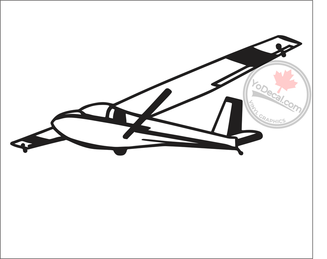'Air Cadets Schweizer Glider by Jason Y' Premium Vinyl Decal
