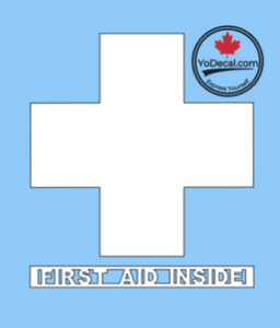 'First Aid Inside' Premium Vinyl Decal