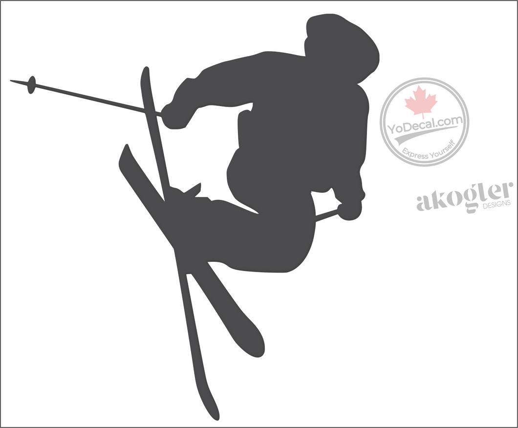 'Ski Jump' Premium Vinyl Wall Decal