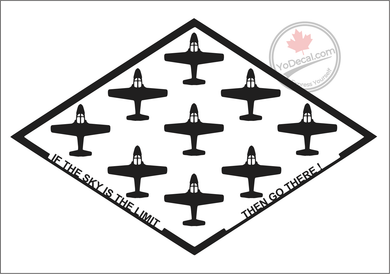 'If The Sky Is The Limit CT-114 Tutor' Premium Vinyl Decal