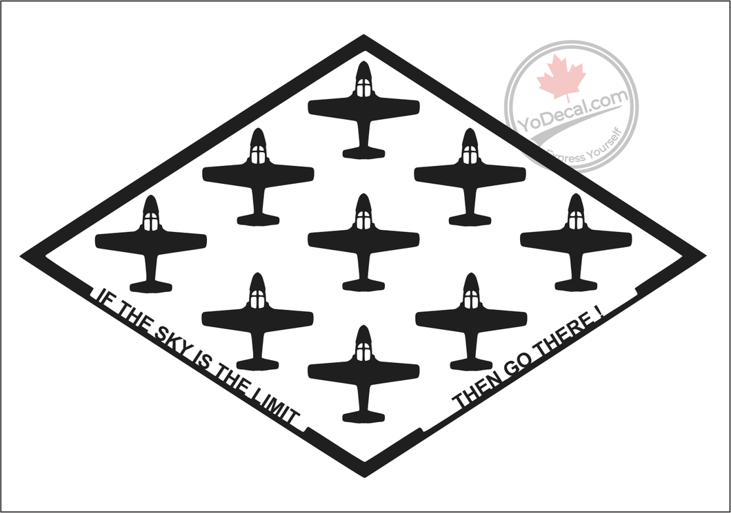 'If The Sky Is The Limit CT-114 Tutor' Premium Vinyl Decal