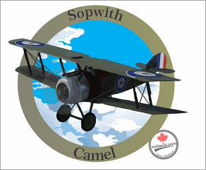 'Sopwith Camel' Premium Vinyl Decal / Sticker
