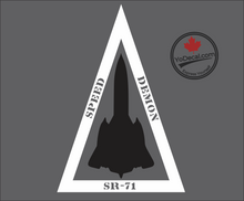 'Speed Demon SR-71' Premium Vinyl Decal