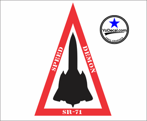 'Speed Demon SR-71' USA Premium Vinyl Decal