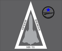 'Speed Demon SR-71' USA Premium Vinyl Decal
