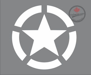 'Star and Broken Circle' Premium Vinyl Decal / Sticker