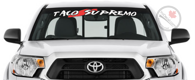 'Taco Supremo 38 Banner' Premium Vinyl Decal