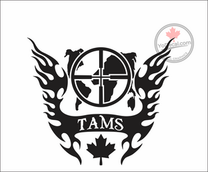 'Tactical Air Movements Section TAMS Tribute' Premium Vinyl Decal / Sticker