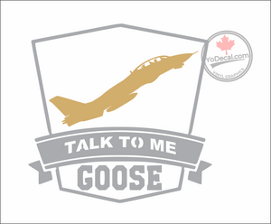 'Talk To Me Goose F-14 Tomcat Climbing' Premium Vinyl Decal