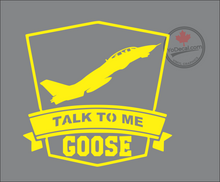 'Talk To Me Goose F-14 Tomcat Climbing' Premium Vinyl Decal