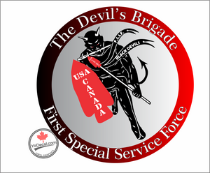 'The Devil's Brigade First Special Service Force' Premium Vinyl Decal / Sticker