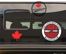 'The Line Between Order & Disorder is Logistics' Premium Vinyl Decal / Sticker