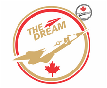 ' The Dream CF-105 Avro Arrow' Premium Vinyl Decal