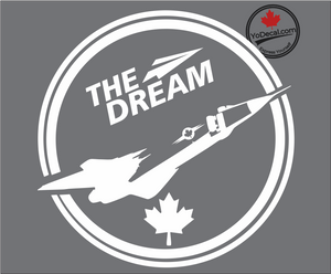 ' The Dream CF-105 Avro Arrow' Premium Vinyl Decal