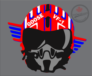 'Top Gun Goose Helmet' Premium Vinyl Decal / Sticker