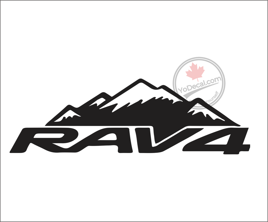 'Toyota RAV4 Mountain View' Premium Vinyl Decal