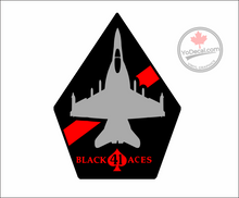 'VFA-41 Black Aces F/A-18 Super Hornet Layered' Premium Vinyl Decal