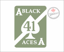 'VFA-41 Black Aces F/A-18 Playing Card' Premium Vinyl Decal
