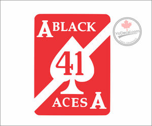 'VFA-41 Black Aces F/A-18 Playing Card' Premium Vinyl Decal