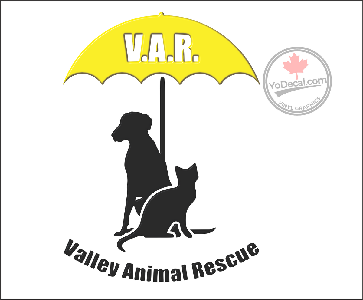 'Valley Animal Rescue' Premium Vinyl Decal / Sticker – YoDecal.com