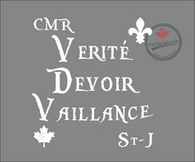 'CMR Verite Devoir Vaillance' Premium Vinyl Decal / Sticker
