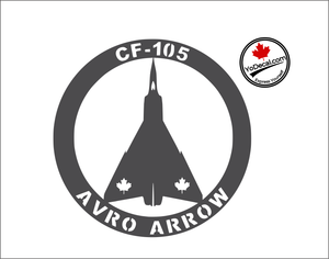 'CF-105 Avro Arrow' Premium Vinyl Decal