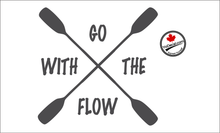 'Go With The Flow Kayaking' Premium Vinyl Decal