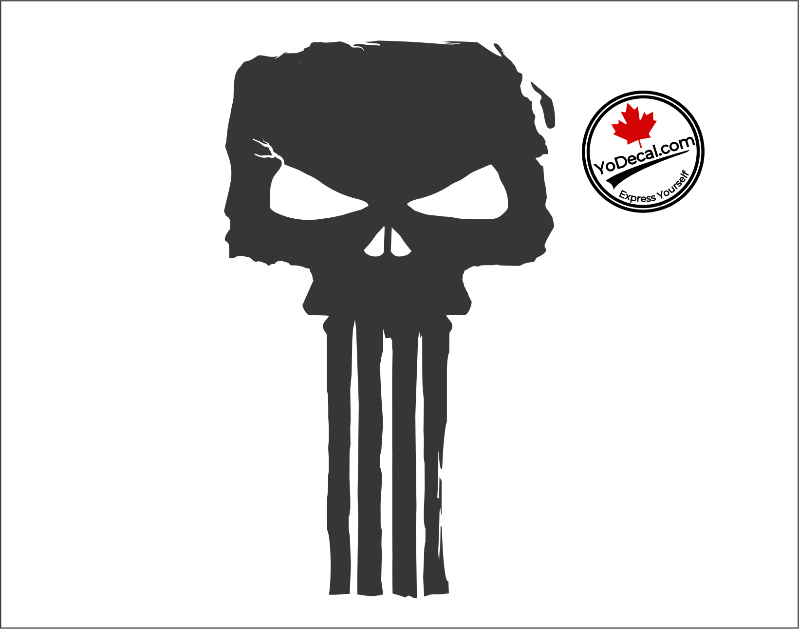 Punisher Skull Pair Premium Vinyl Decal