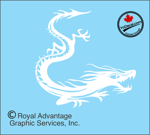 'Dragon Descent (Pair)' Premium Vinyl Decal