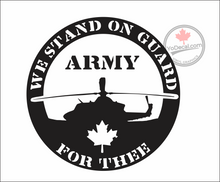 'We Stand on Guard for Thee CH-146 Griffon - Army' Premium Vinyl Decal / Sticker