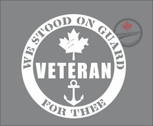 'We Stood on Guard for Thee - Anchor - Navy' Premium Vinyl Decal / Sticker