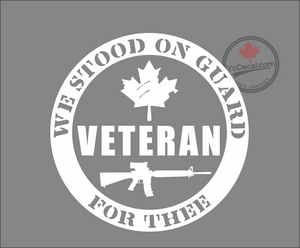 'We Stood on Guard for Thee - C7 Rifle - Army' Premium Vinyl Decal / Sticker