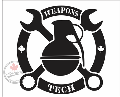 'Weapons Tech' Premium Vinyl Decal / Sticker