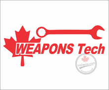 'Weapons Tech Maple Leaf and Wrench' Premium Vinyl Decal / Sticker