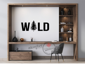 'Wild' Premium Vinyl Wall Decal