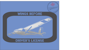 'Wings Before Driver's License' Premium Vinyl Decal