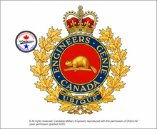 'Canadian Military Engineers' Premium Vinyl Decal / Sticker